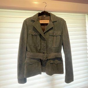 Burberry Suede Jacket  size US 8